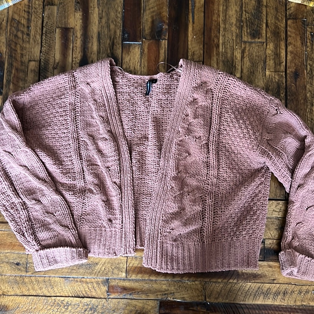 Cropped boxy cardigan
